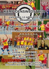 Kampioenswedstrijd en receptie