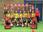Dames 1 2014-2015 met sponsoren